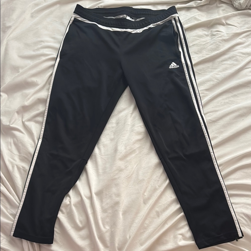 Adidas Black and White Track Sweatpants
